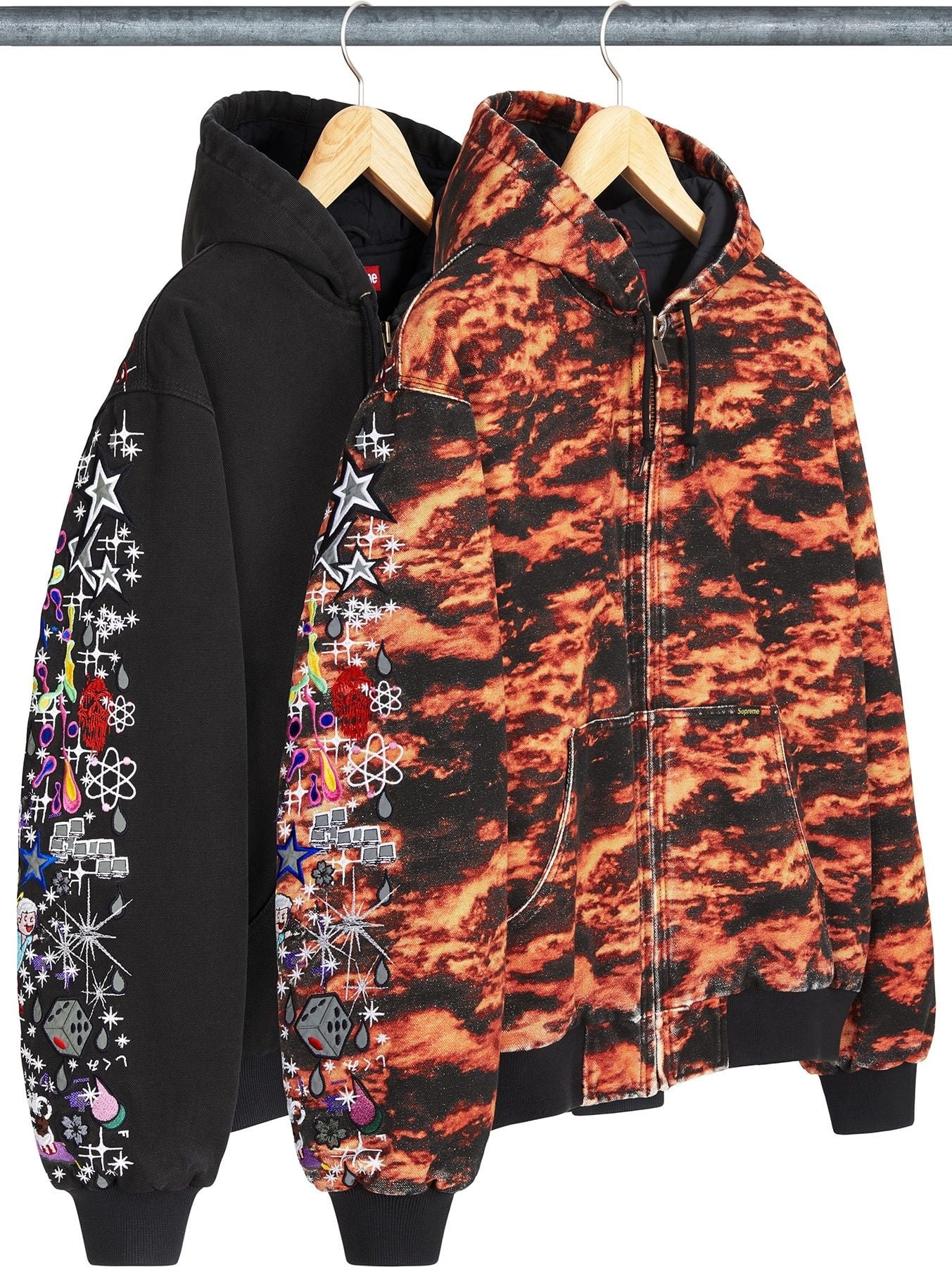 AOI Embroidered Hooded Work Jacket view 13